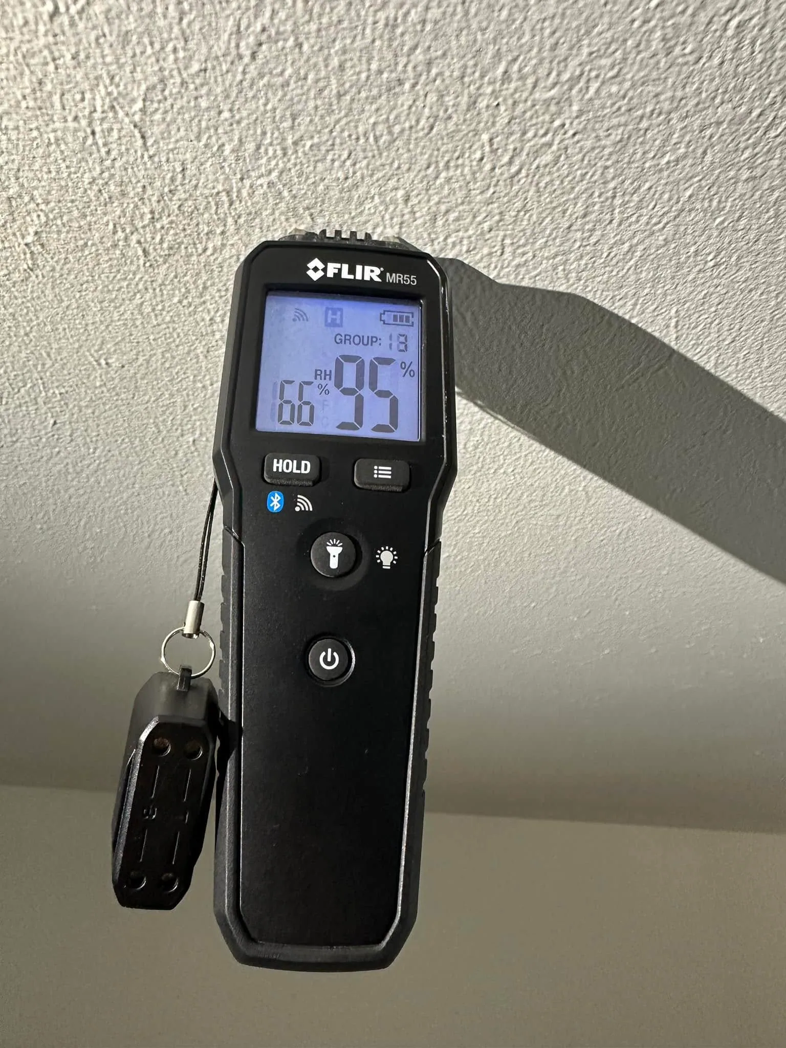 Flir mr55 moisture meter 95 percent textured ceiling